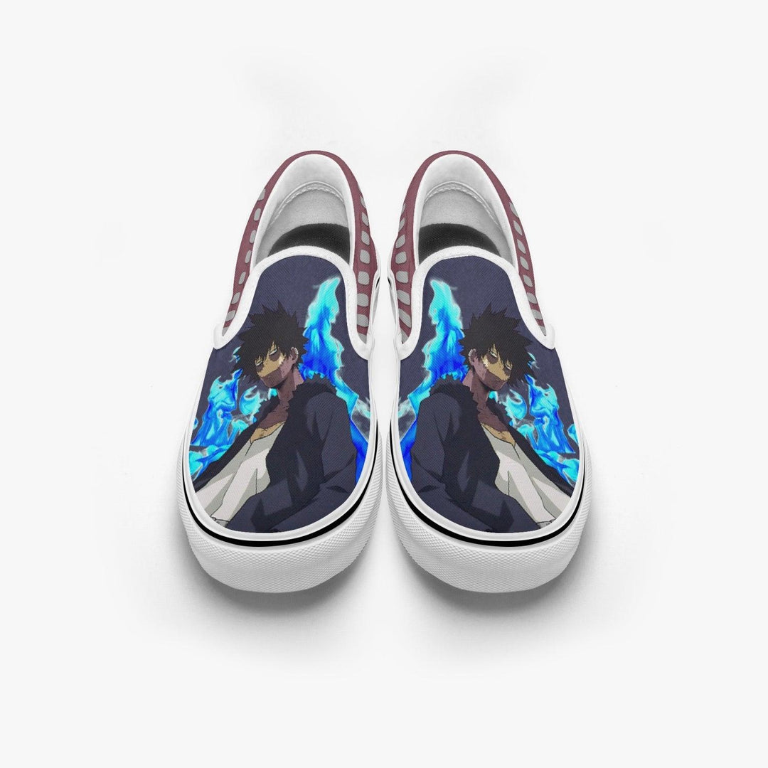 My Hero Academia Dabi Slip Ons Anime Shoes _ My Hero Academia _ Ayuko