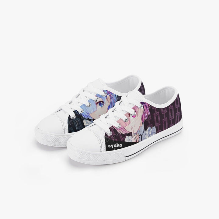 Re:Zero Rem and Ram Kids A-Star Low Anime Shoes _ Re:Zero _ Ayuko