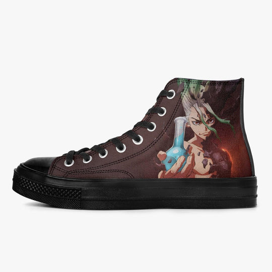 Dr Stone Senku Ishigami A-Star High Anime Shoes _ Dr Stone _ Ayuko