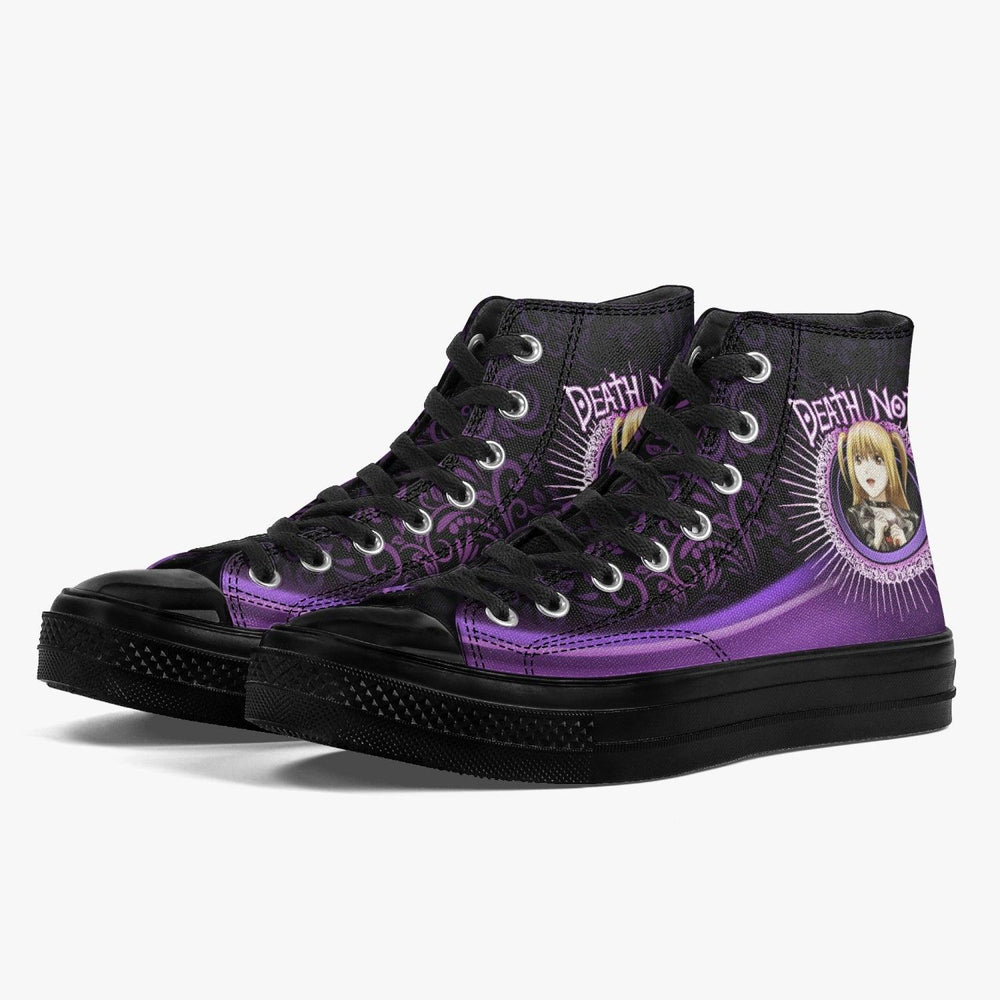 Death Note Misa Purple Black A-Star High Anime Shoes _ Death Note _ Ayuko