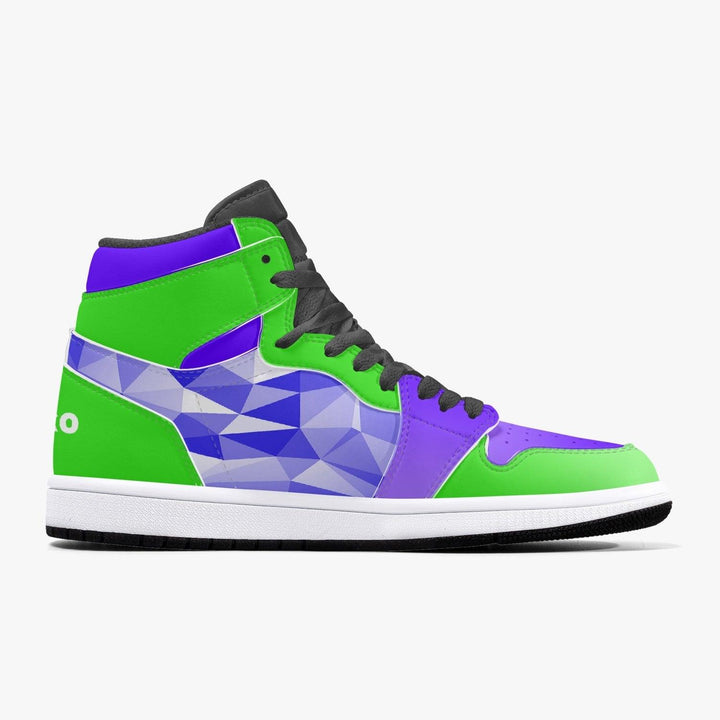 Dororo Hyakkimaru Green/Purple JD1 Mid Anime Shoes _ Dororo _ Ayuko