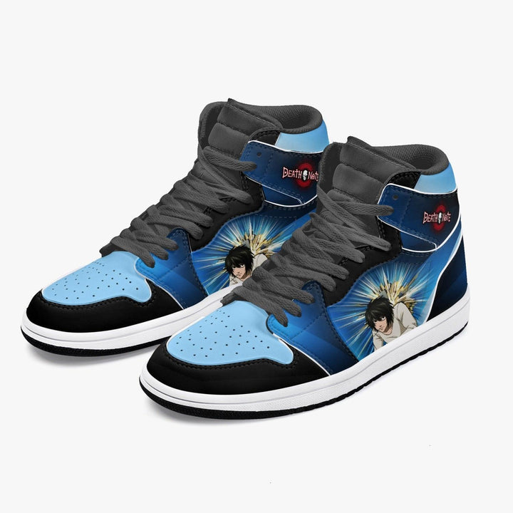 Death Note 'L' Blue JD1 Mid Anime Shoes _ Death Note _ Ayuko