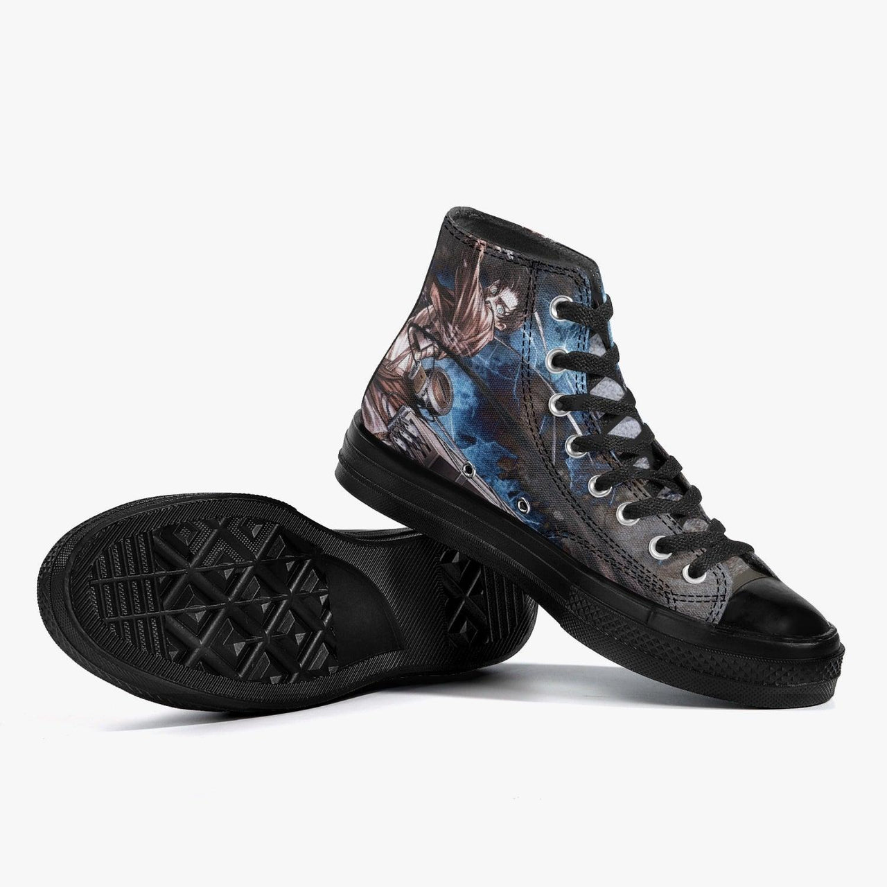 Attack On Titan Eren Yeager A-Star High Anime Shoes _ Attack On Titan _ Ayuko