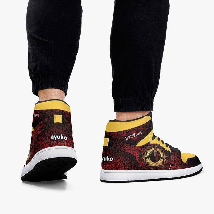 Death Note Light Yagami Red-Yellow JD1 Mid Anime Shoes _ Death Note _ Ayuko