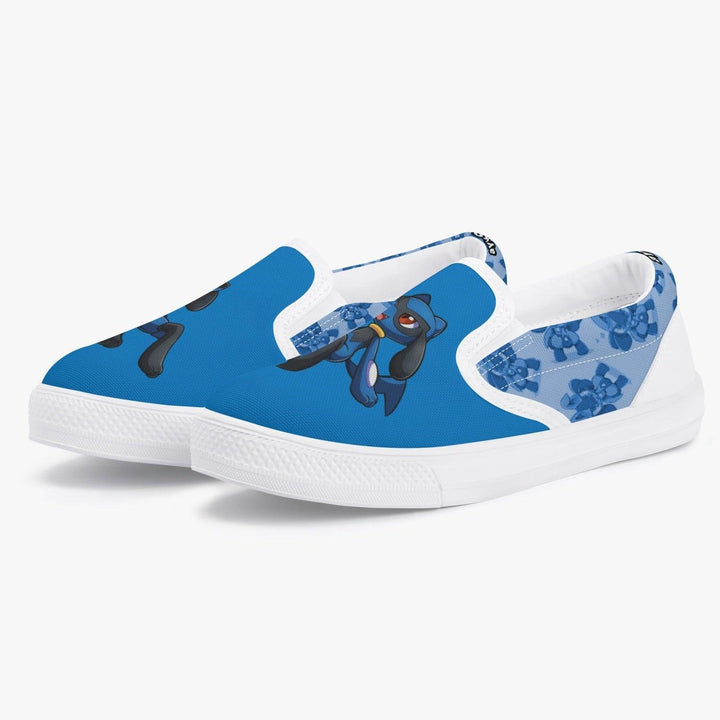 Pokemon Riolu Kids Slip Ons Anime Shoes _ Pokemon _ Ayuko