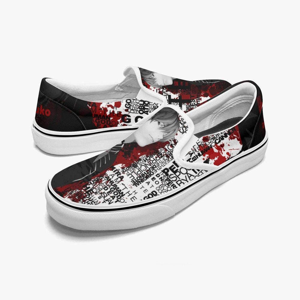 Death Note Kira Deathnote Slip Ons Anime Shoes _ Death Note _ Ayuko