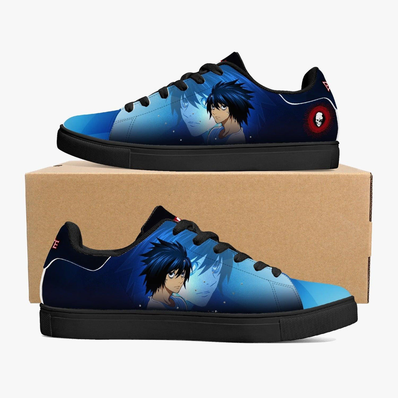 Death Note L Blue Skate Anime Shoes _ Death Note _ Ayuko