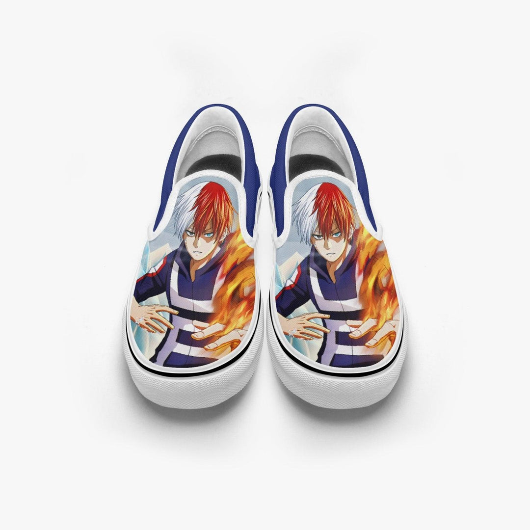 My Hero Academia Shoto Todoroki Slip Ons Anime Shoes _ My Hero Academia _ Ayuko