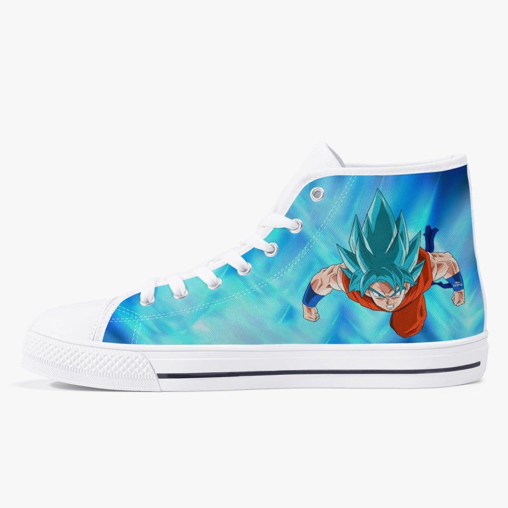 Dragon Ball Z Super Saiyan Blue Goku A-Star Mid Anime Shoes _ Dragon Ball Z _ Ayuko