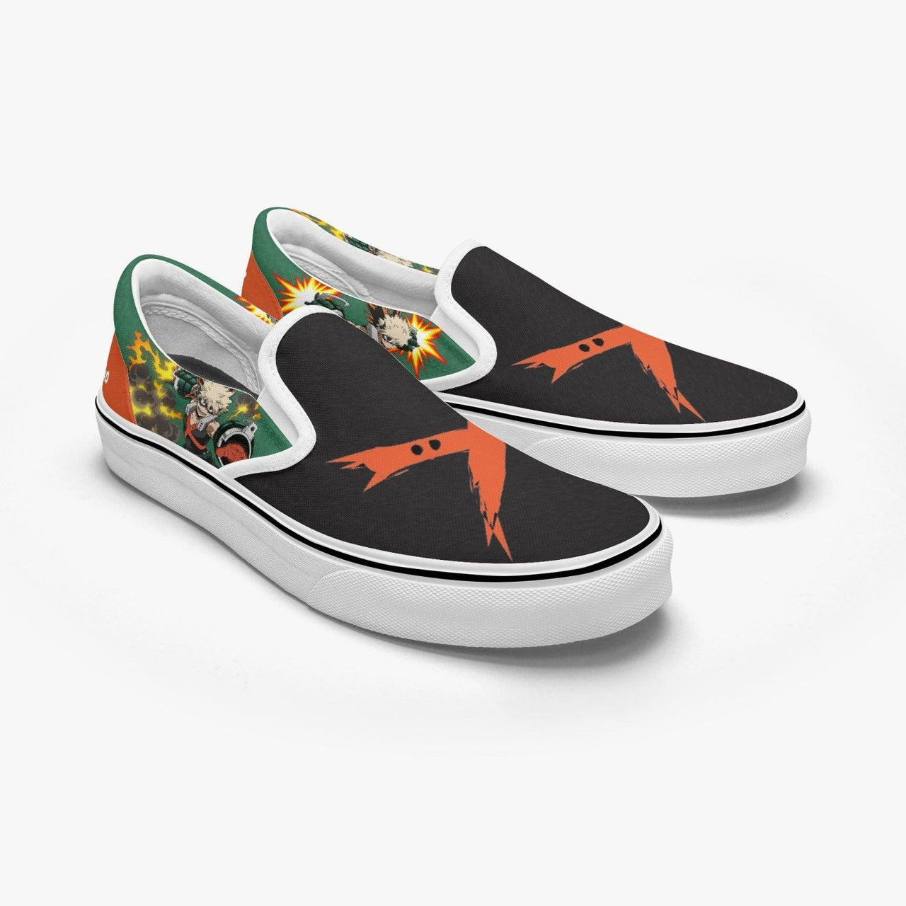 My Hero Academia Katsuki Bakugo Slip Ons Anime Shoes _ My Hero Academia _ Ayuko