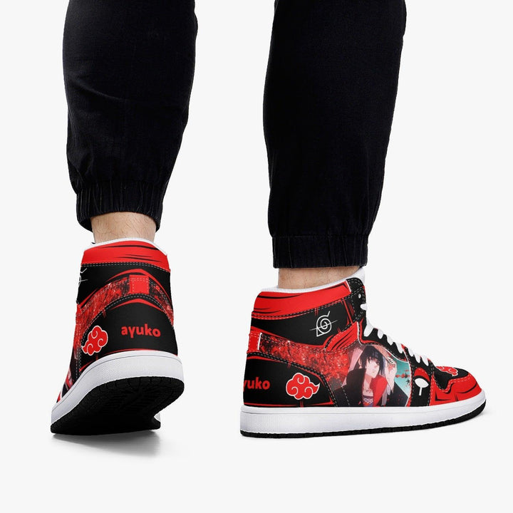 Naruto Shippuden Akatsuki Itachi JD1 Mid Anime Shoes _ Naruto _ Ayuko