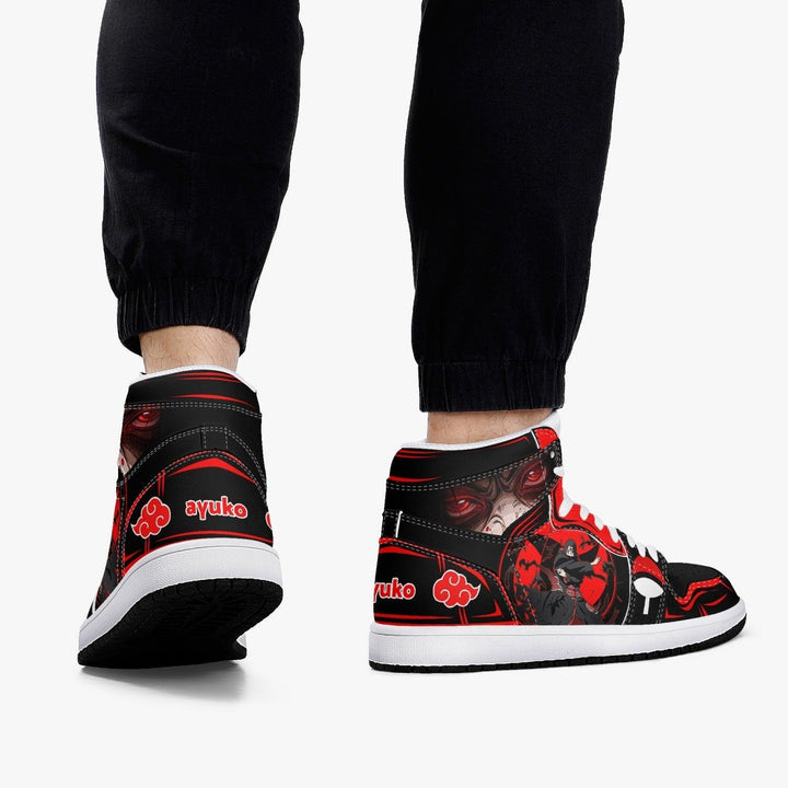 Naruto Shippuden Akatsuki Uchiha Itachi Ninjutsu JD1 Mid Anime Shoes _ Naruto _ Ayuko