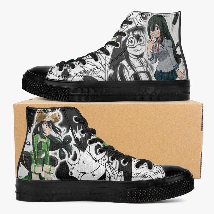 My Hero Academia Asui A-Star High Anime Shoes _ My Hero Academia _ Ayuko