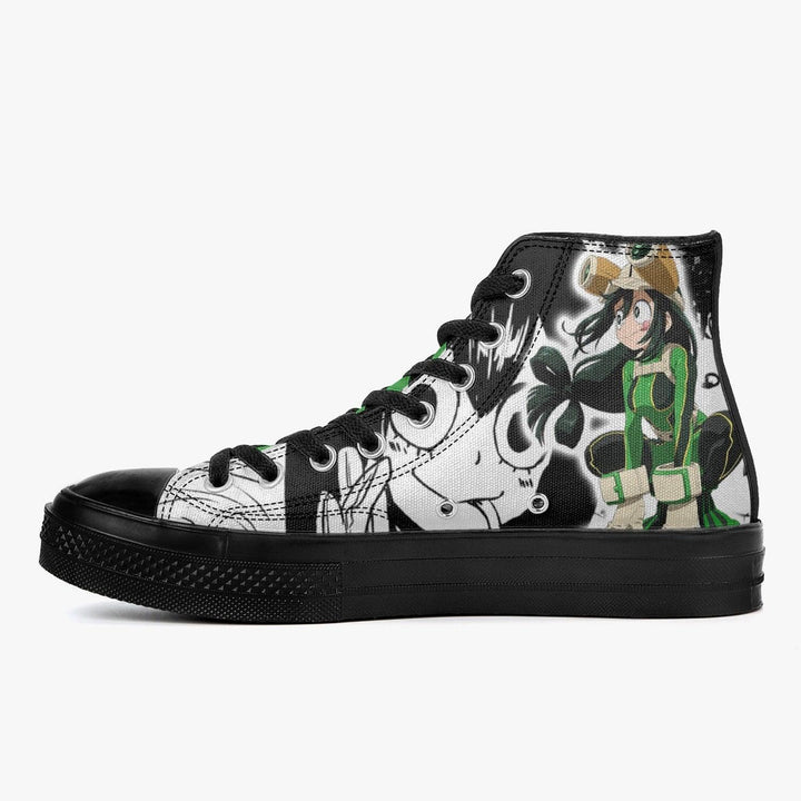 My Hero Academia Asui A-Star High Anime Shoes _ My Hero Academia _ Ayuko