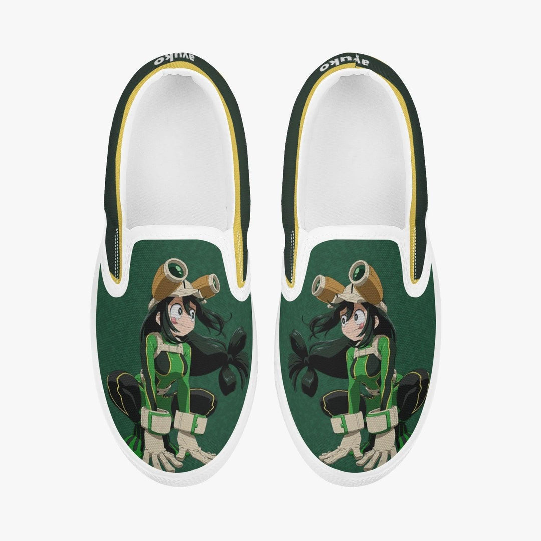 My Hero Academia Asui Kids Slipons Anime Shoes _ My Hero Academia _ Ayuko