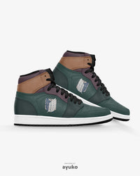 Thumbnail for Attack On Titan Survey Corps Air JD1 Mid Anime Shoes _ Attack On Titan _ Ayuko