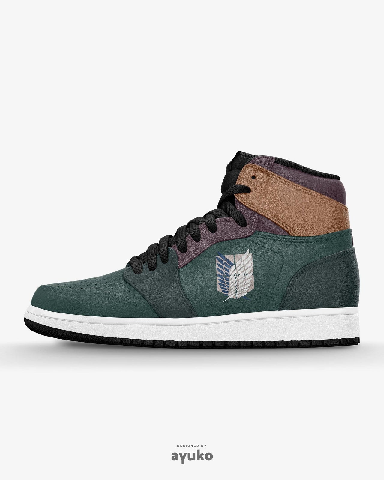 Attack On Titan Survey Corps Air JD1 Mid Anime Shoes _ Attack On Titan _ Ayuko