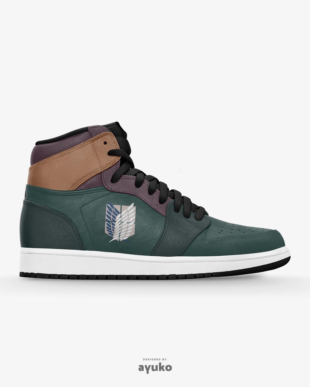 Attack On Titan Survey Corps Air JD1 Mid Anime Shoes _ Attack On Titan _ Ayuko