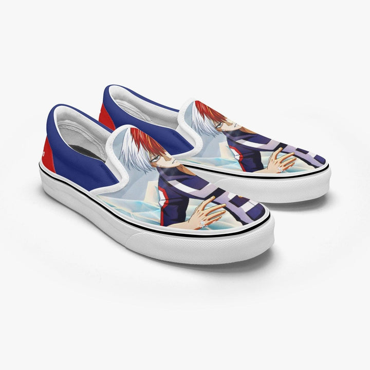 My Hero Academia Shoto Todoroki Slip Ons Anime Shoes _ My Hero Academia _ Ayuko