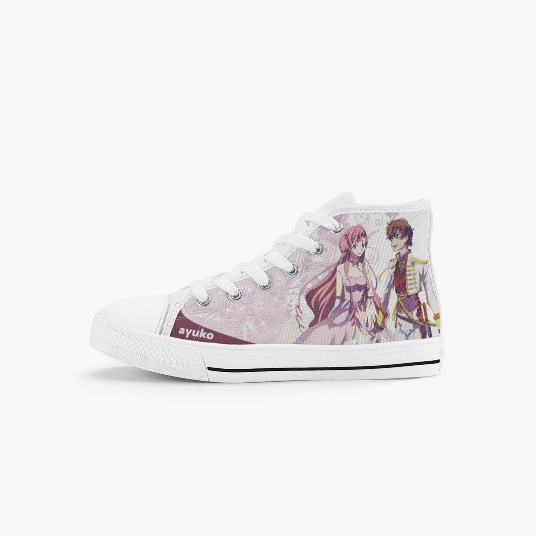 Code Geass Euphemia & Suzaku Kids A-Star High Anime Shoes _ Code Geass _ Ayuko