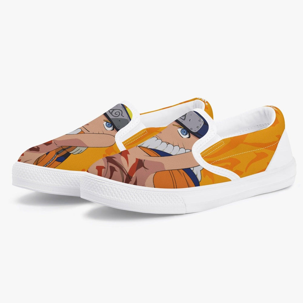 Naruto Shippuden Naruto Uzumaki Kids Slip Ons Anime Shoes _ Naruto _ Ayuko