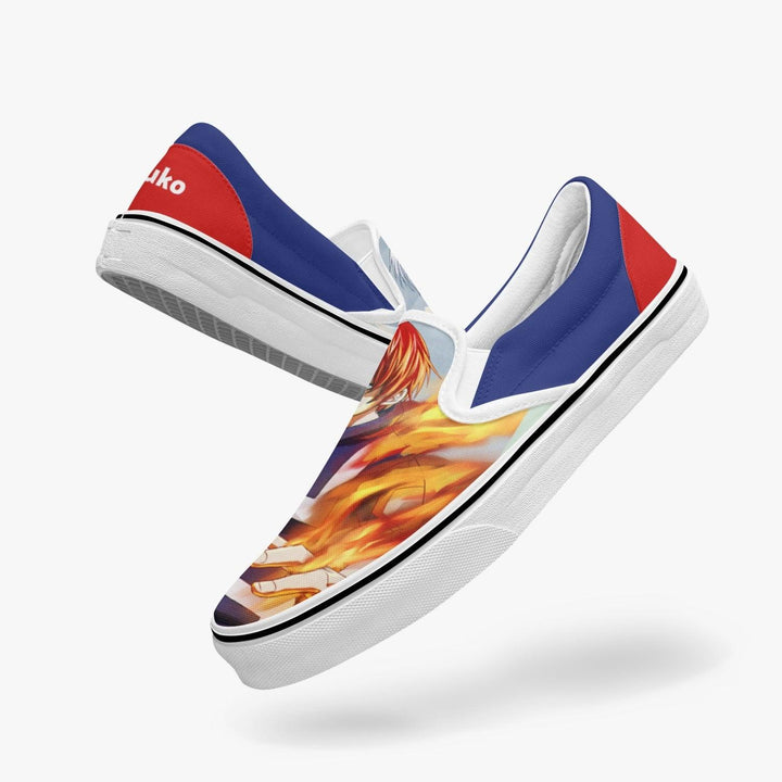 My Hero Academia Shoto Todoroki Slip Ons Anime Shoes _ My Hero Academia _ Ayuko