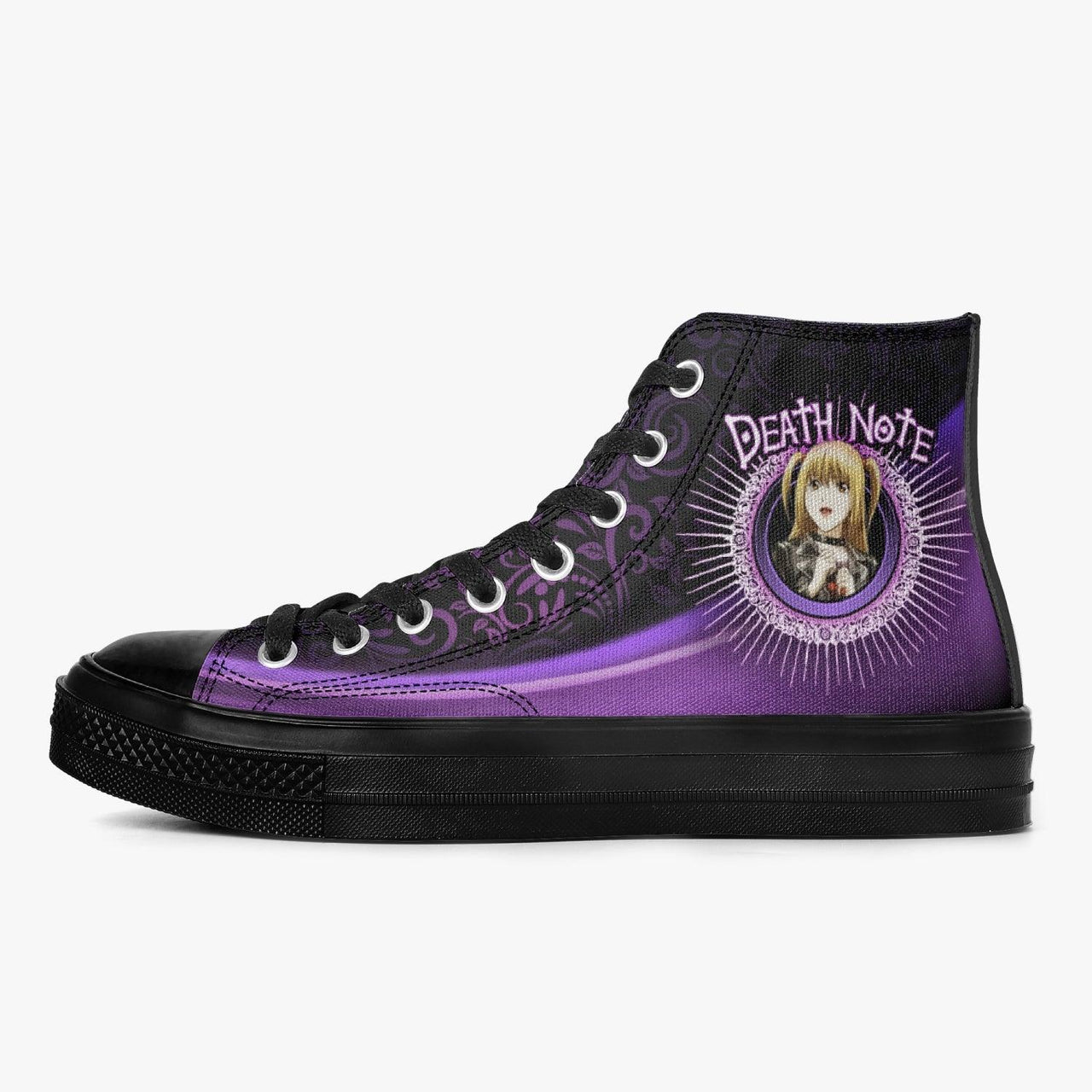 Death Note Misa Purple Black A-Star High Anime Shoes _ Death Note _ Ayuko