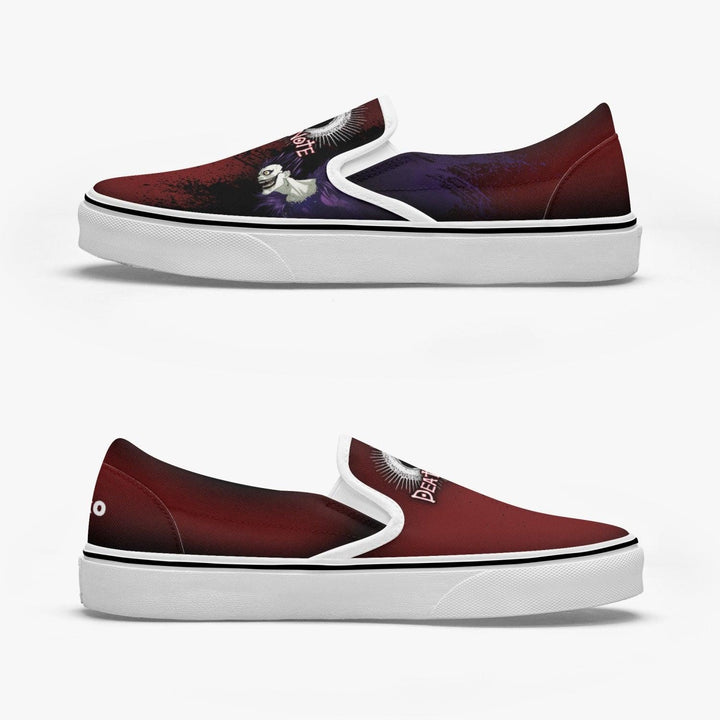 Death Note Ryuk Red Slip Ons Anime Shoes _ Death Note _ Ayuko