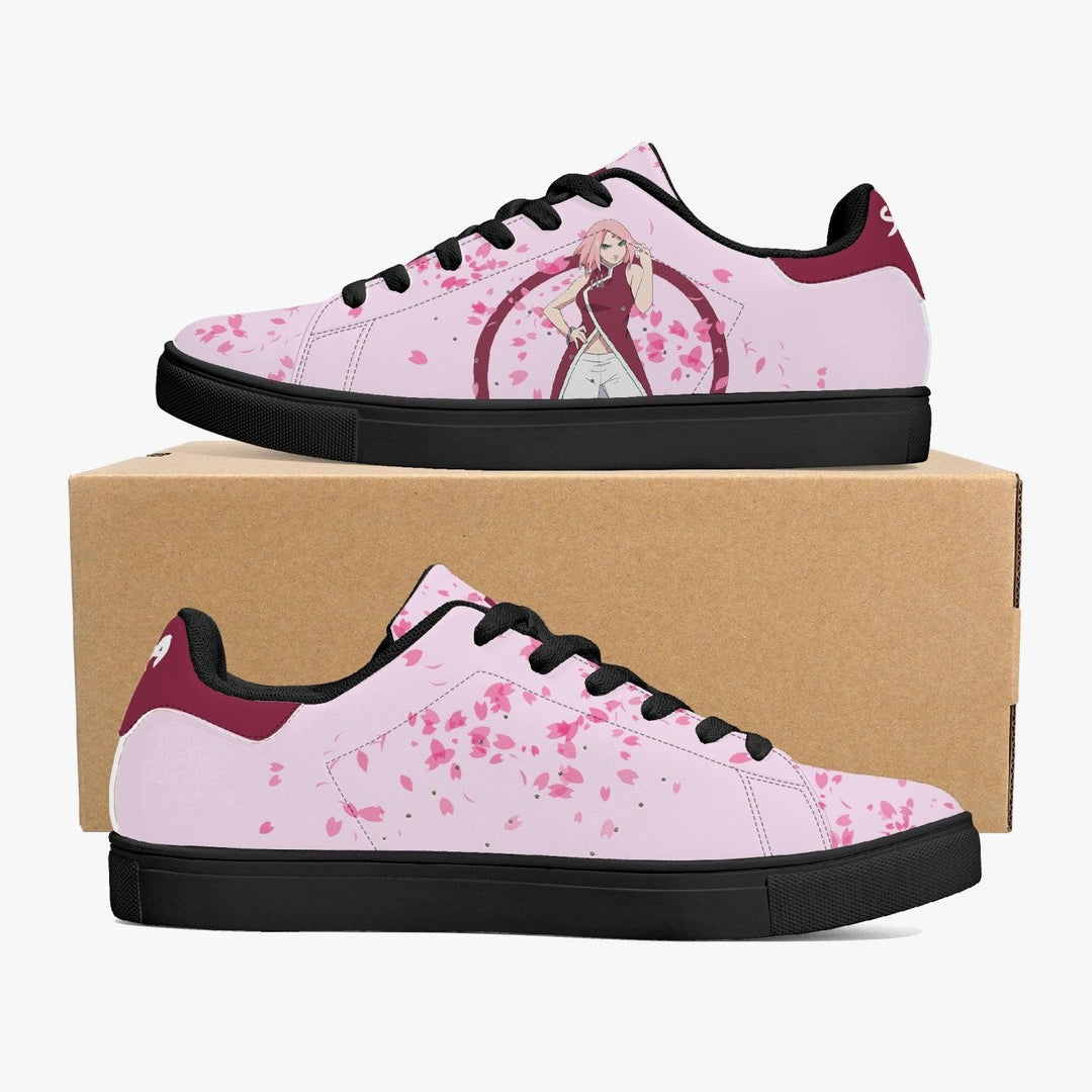 Naruto Shippuden Sakura Haruno Skate Anime Shoes _ Naruto _ Ayuko