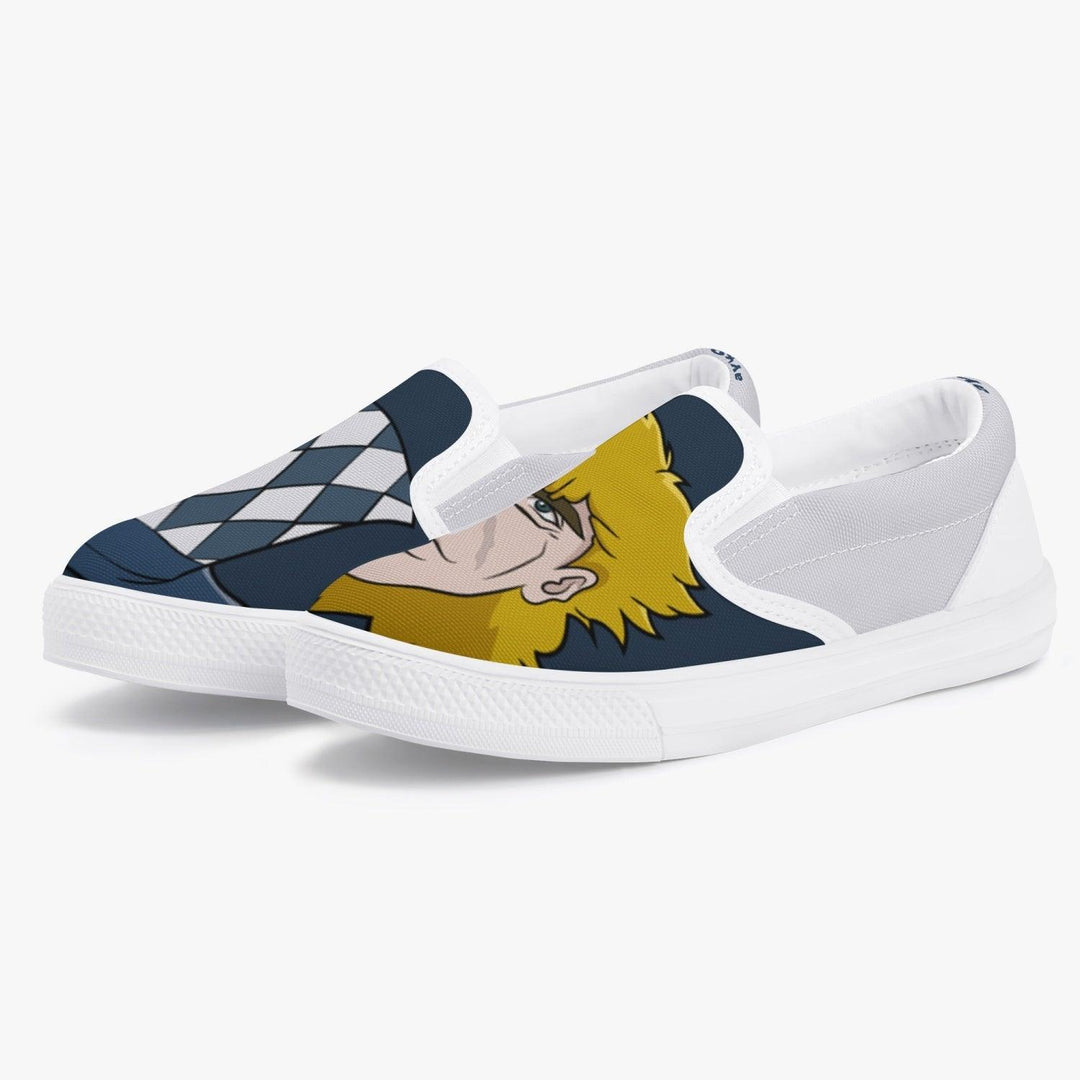 JoJo's Bizarre Adventure Robert E Speedwagon Kids Slip Ons Anime Shoes _ JoJo's Bizarre Adventure _ Ayuko