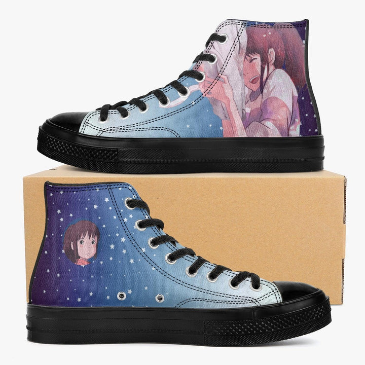 Spirited Away Haku Chihiro A-Star High Anime Shoes _ Spirited Away _ Ayuko