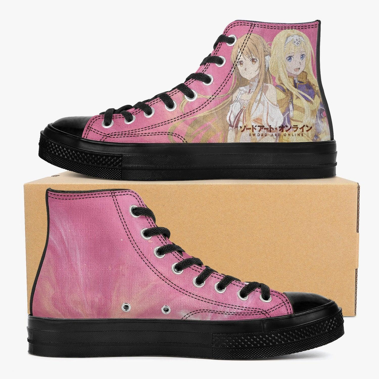 Sword Art Online Asuna and Alice A-Star High Anime Shoes _ Sword Art Online _ Ayuko