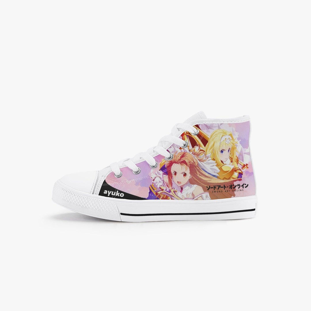 Sword Art Online Asuna and Alice Kids A-Star High Anime Shoes _ Sword Art Online _ Ayuko