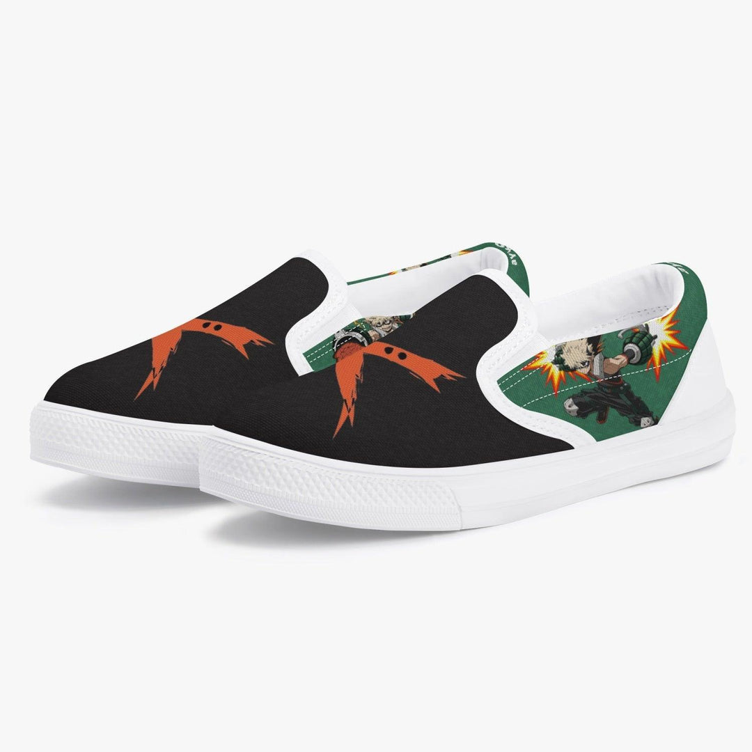 My Hero Academia Bakugo Kids Slipons Anime Shoes _ My Hero Academia _ Ayuko