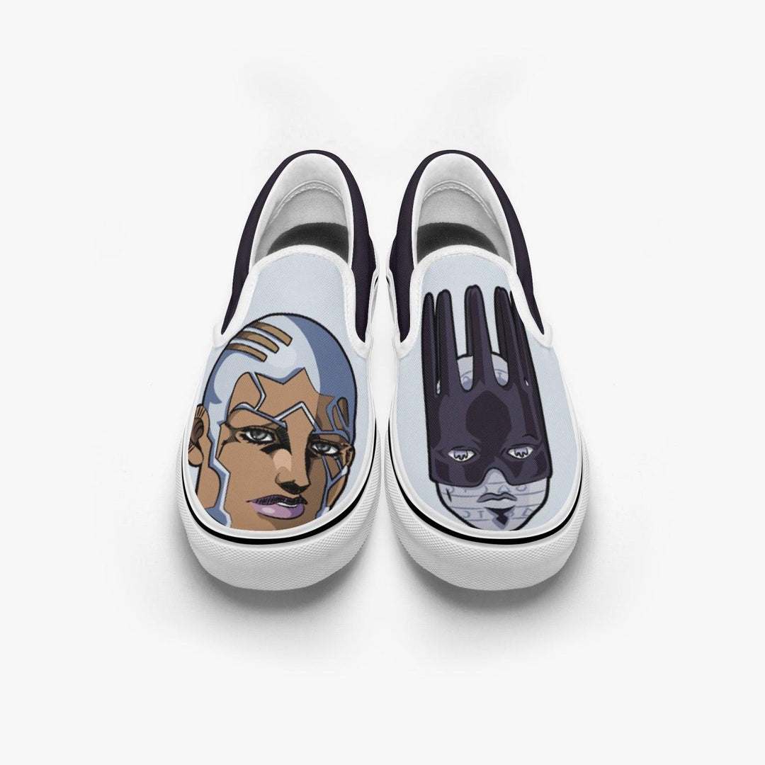 JoJo's Bizarre Adventure Enrico Pucci Slip Ons Anime Shoes _ JoJo's Bizarre Adventure _ Ayuko