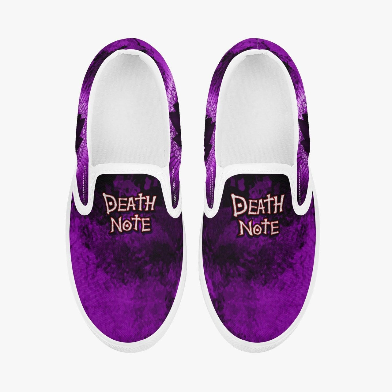 Death Note Ryuk Purple Kids Slip Ons Anime Shoes _ Death Note _ Ayuko