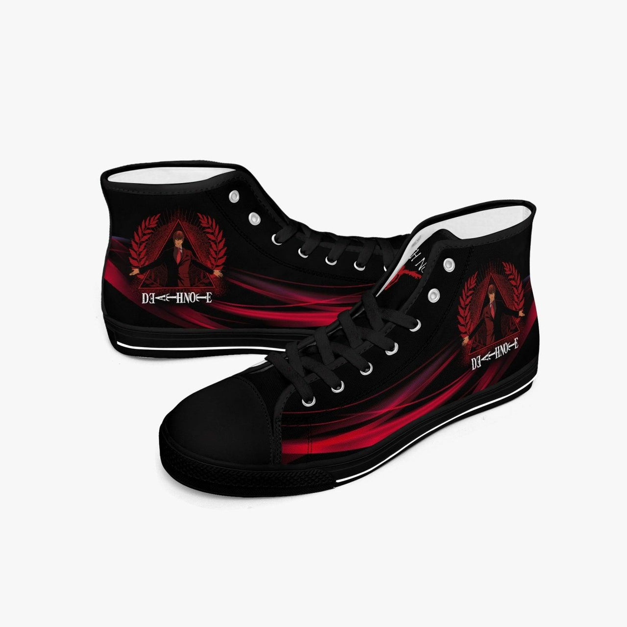 Death Note Kira Red Black A-Star Mid Anime Shoes _ Death Note _ Ayuko