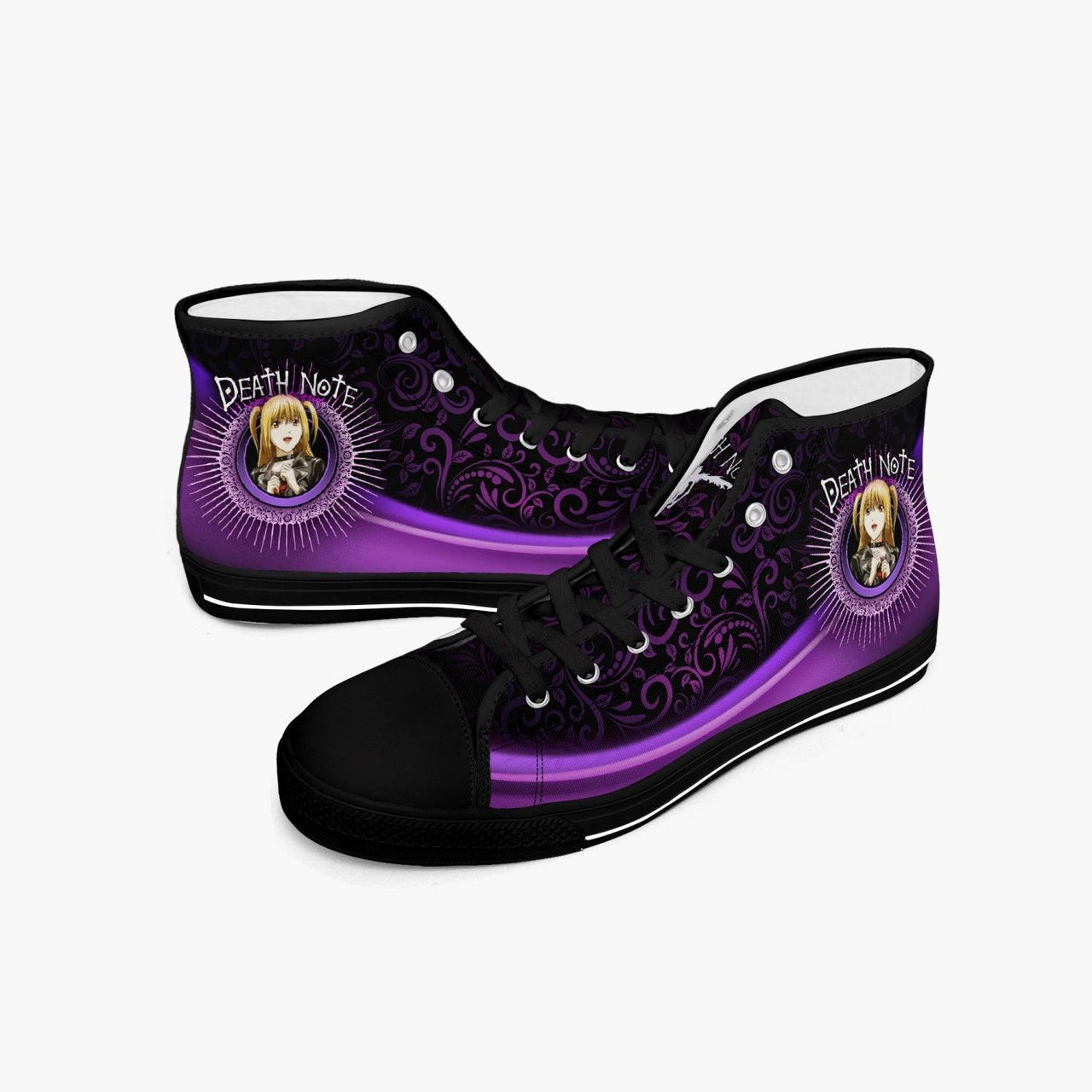 Death Note Misa Purple Black A-Star Mid Anime Shoes _ Death Note _ Ayuko