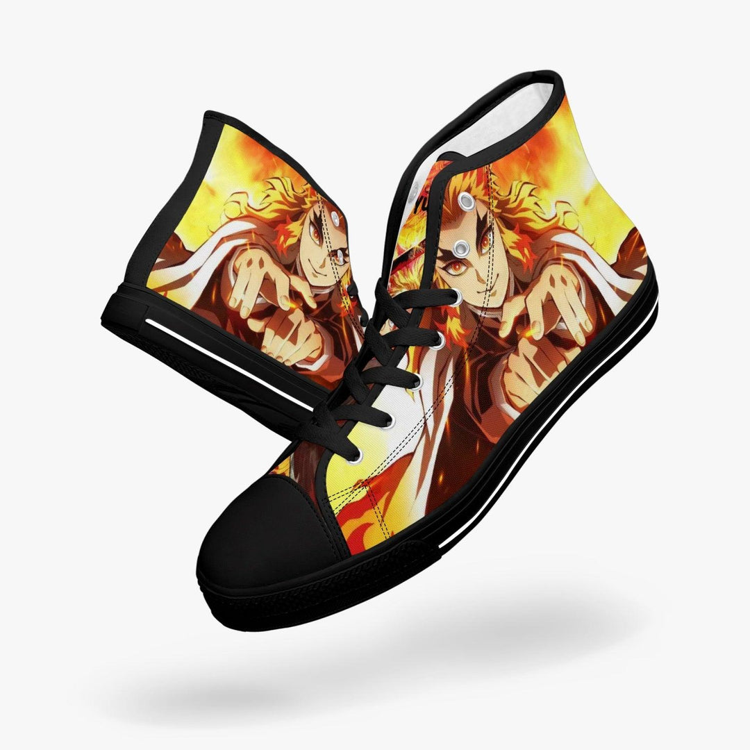 Demon Slayer Kyojuro Rengoku A-Star Mid Anime Shoes _ Demon Slayer _ Ayuko