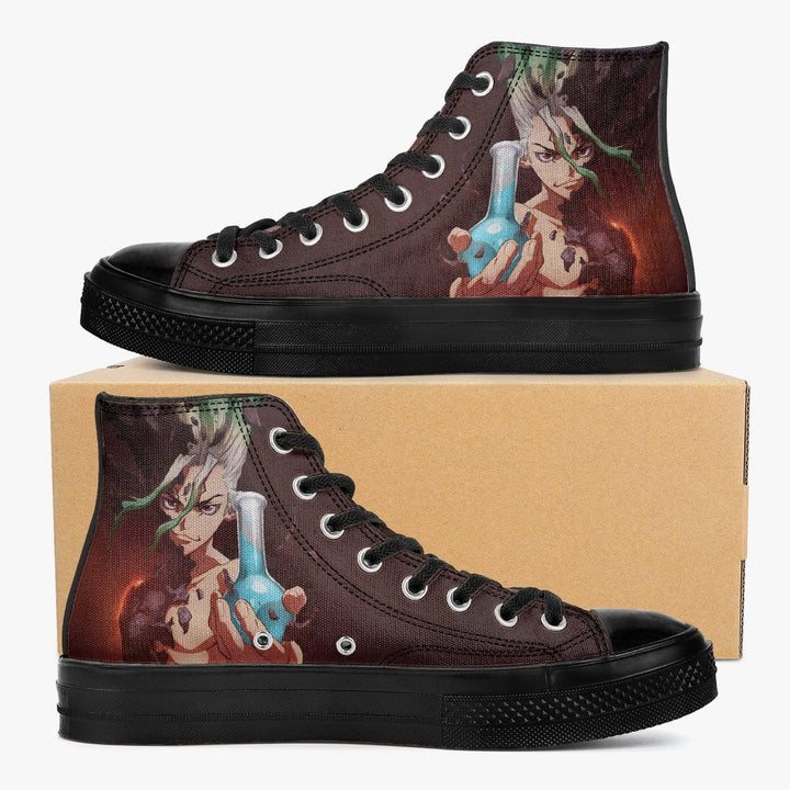 Dr Stone Senku Ishigami A-Star High Anime Shoes _ Dr Stone _ Ayuko