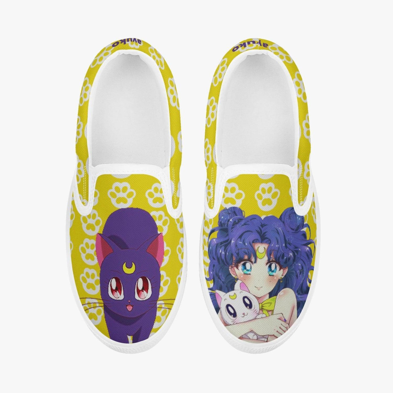 Sailor Moon Luna Kids Slip Ons Anime Shoes _ Sailor Moon _ Ayuko