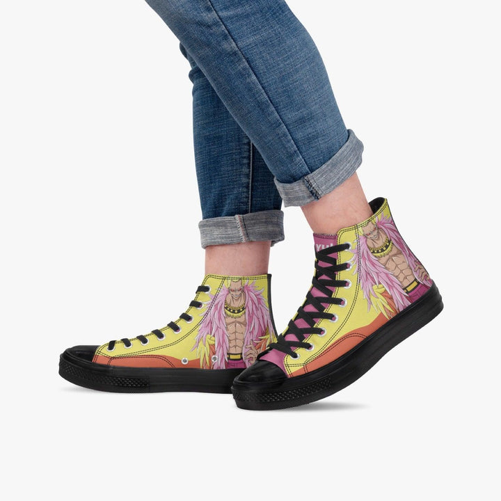 One Piece Donquixote Doflamingo A-Star High Anime Shoes _ One Piece _ Ayuko