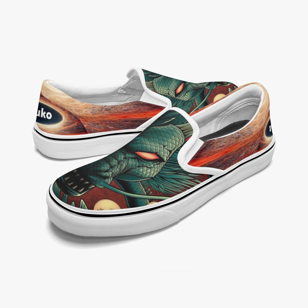 Dragon Ball Z Shenron Slip Ons Anime Shoes _ Dragon Ball Z _ Ayuko