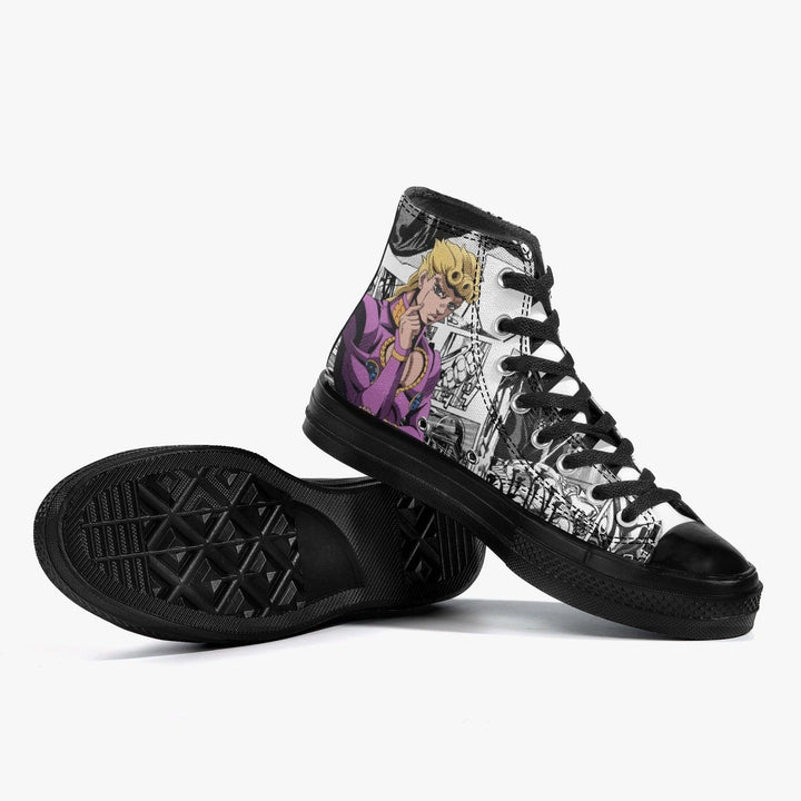 JoJo's Bizarre Adventure Giorno Giovanna A-Star High Anime Shoes _ JoJo's Bizarre Adventure _ Ayuko