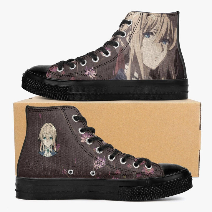 Violet Evergarden Violet A-Star High Anime Shoes _ Violet Evergarden _ Ayuko