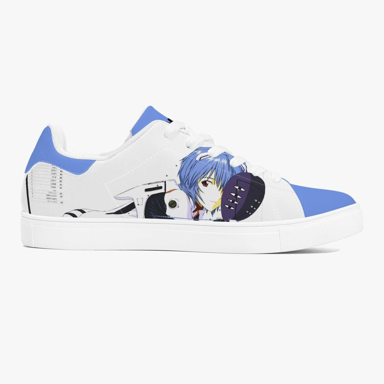 Neon Genesis Evangelion Rei Ayanami Skate Anime Shoes _ Neon Genesis Evangelion _ Ayuko