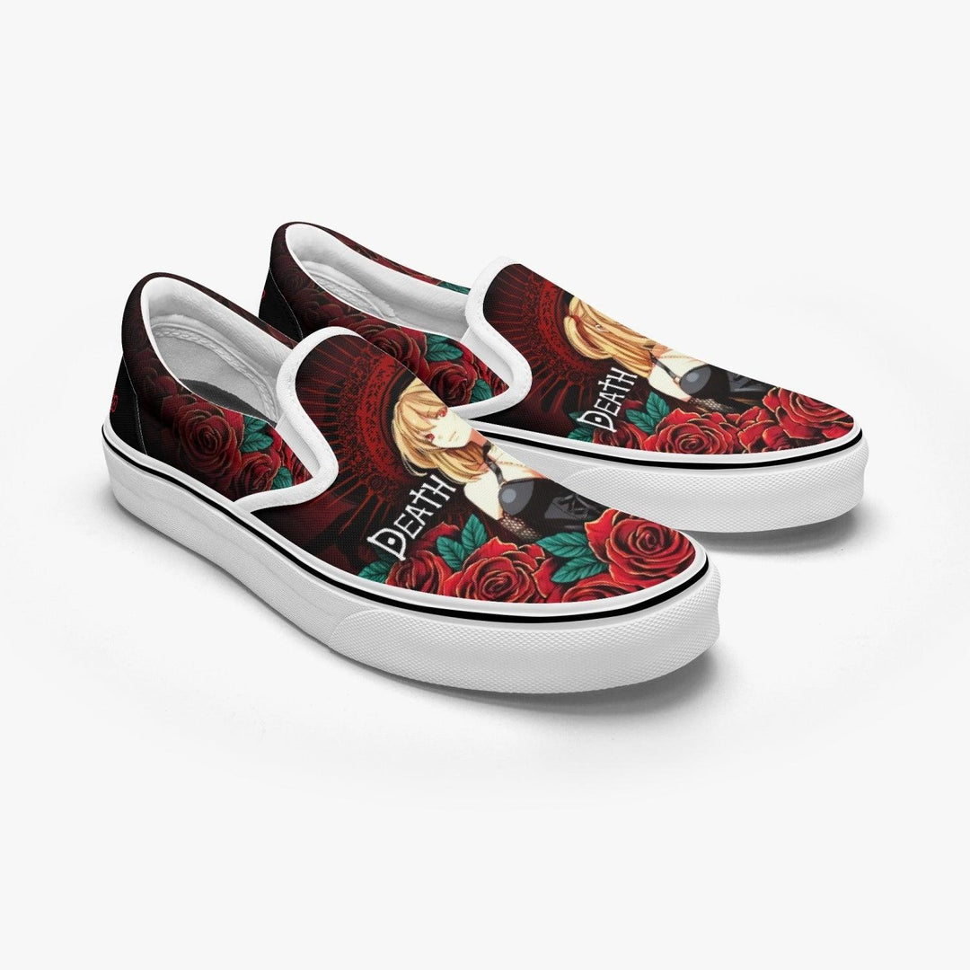 Death Note Misa Amane Deathnote Slip Ons Anime Shoes _ Death Note _ Ayuko