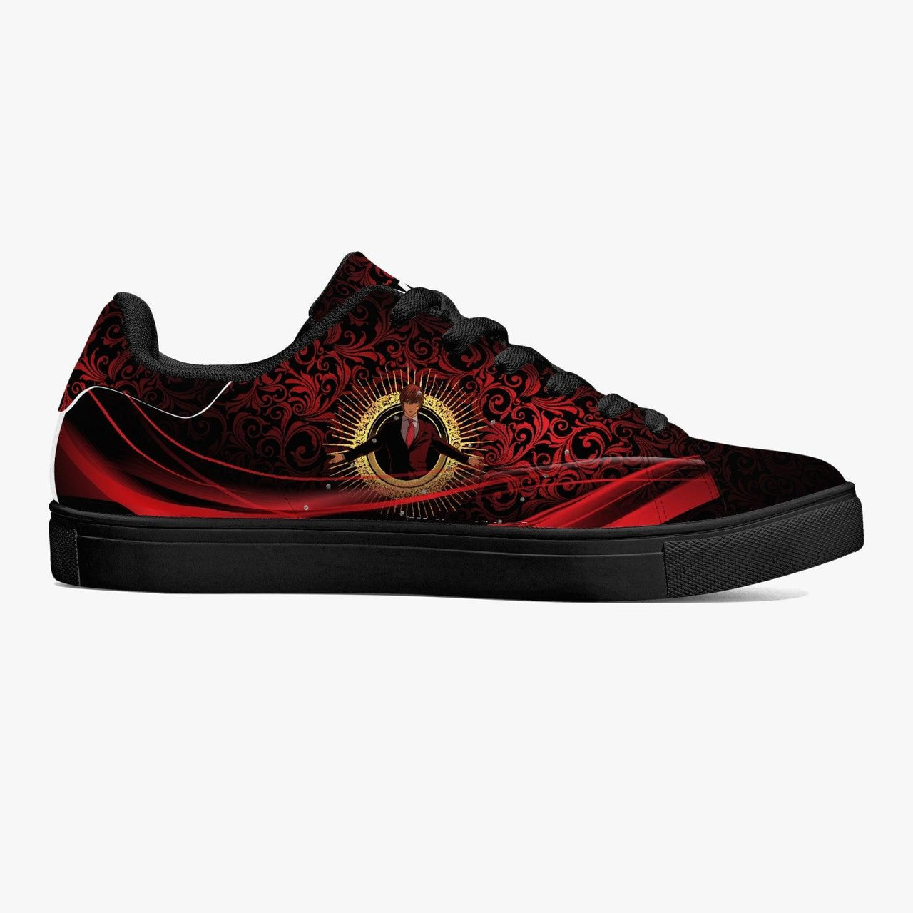 Death Note Light Yagami Roses Skate Anime Shoes _ Death Note _ Ayuko