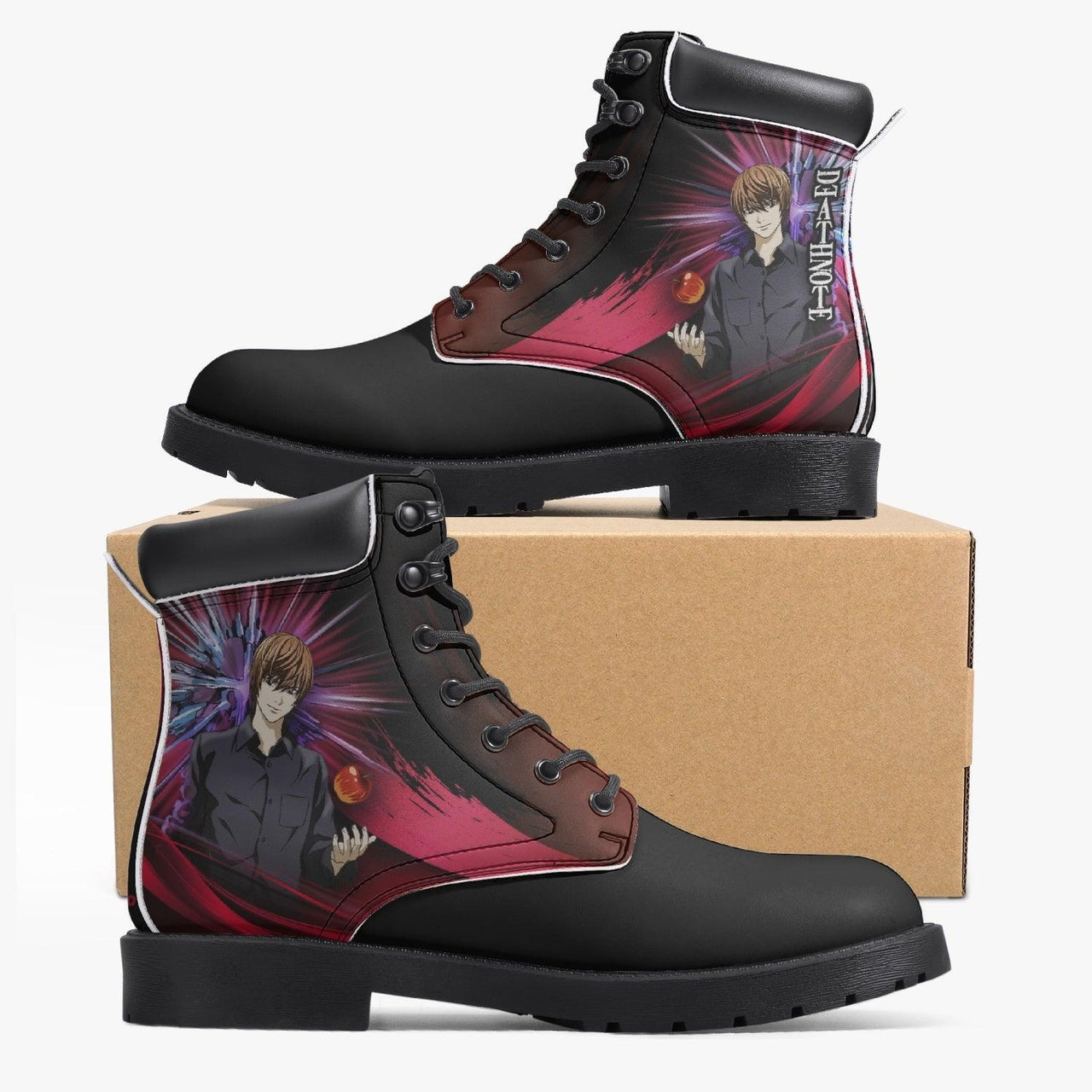 Death Note Light Yagami Apple Boots Anime Shoes _ Death Note _ Ayuko