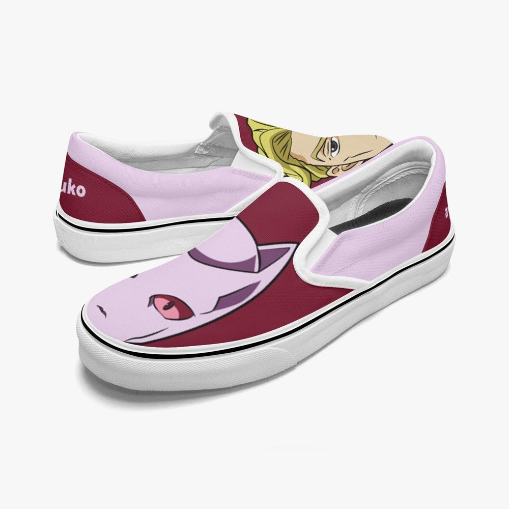 JoJo's Bizarre Adventure Kira Killer Queen Slip Ons Anime Shoes _ JoJo's Bizarre Adventure _ Ayuko